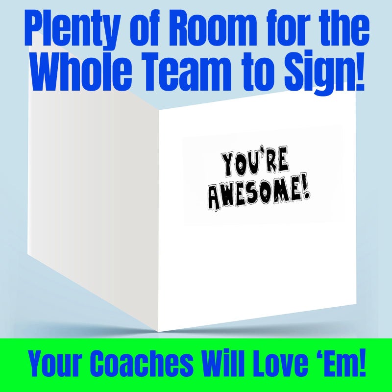 Play Strong 3-Pack Thanks Softball Coach You're Awesome (5x7) Greeting Thank You Cards Set Amazing for Softball Players, Teams, Coaches, Family and Fans - Your Coaches Will Love 'Em! - Image 2